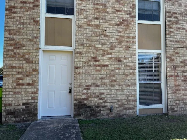 a view of front door of house