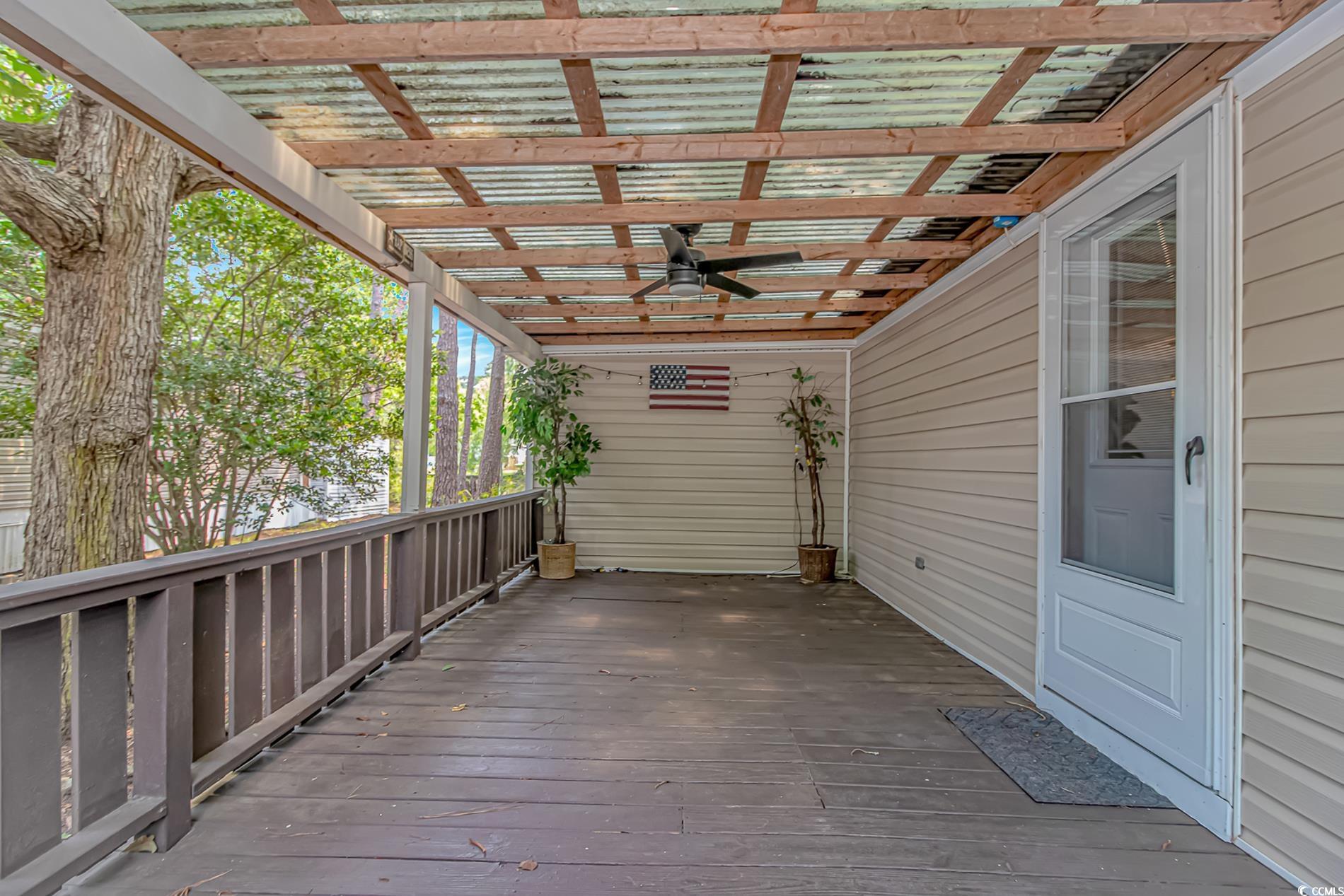 159 Offshore Drive Murrells Inlet, SC 29576 - Photo 3 of 35 Deck featuring a ceiling fan