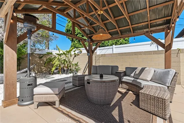 a view of outdoor seating