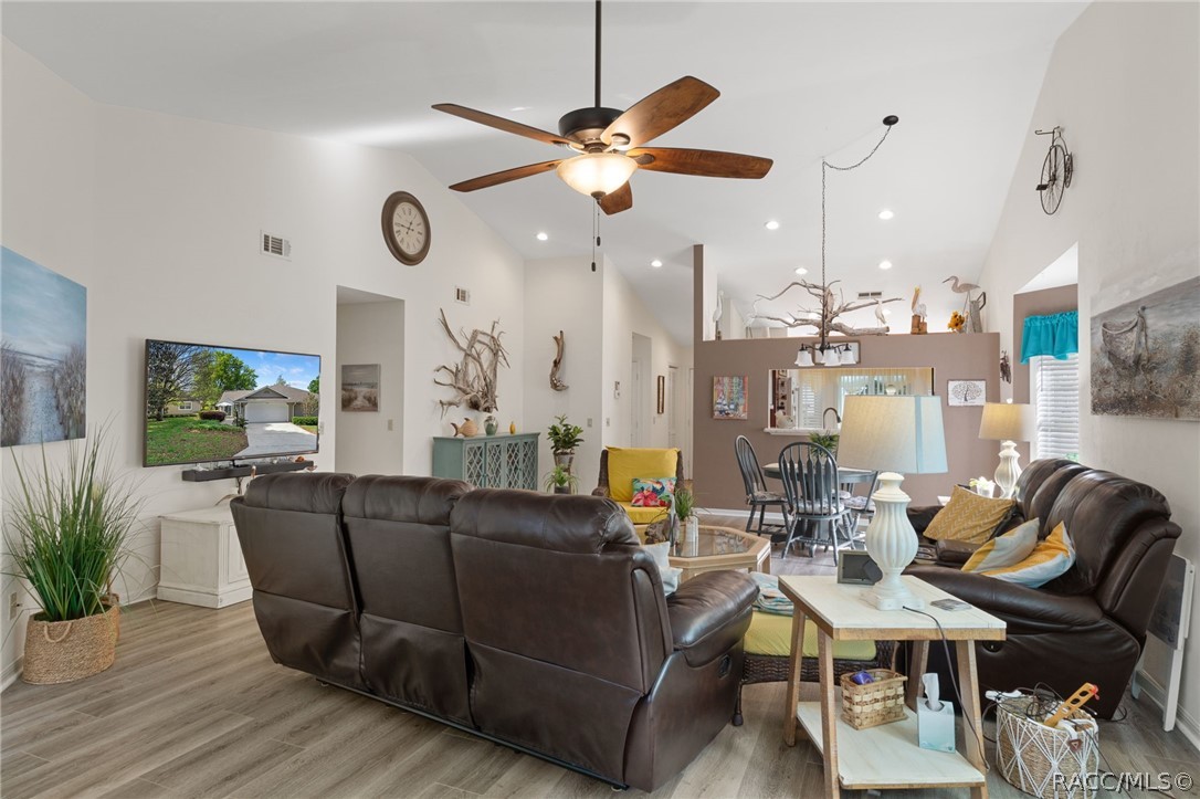 1504 North Foxboro Loop Crystal River, FL 34429 - Photo 10 of 52 Rev. View in Great Room to front of Villa
