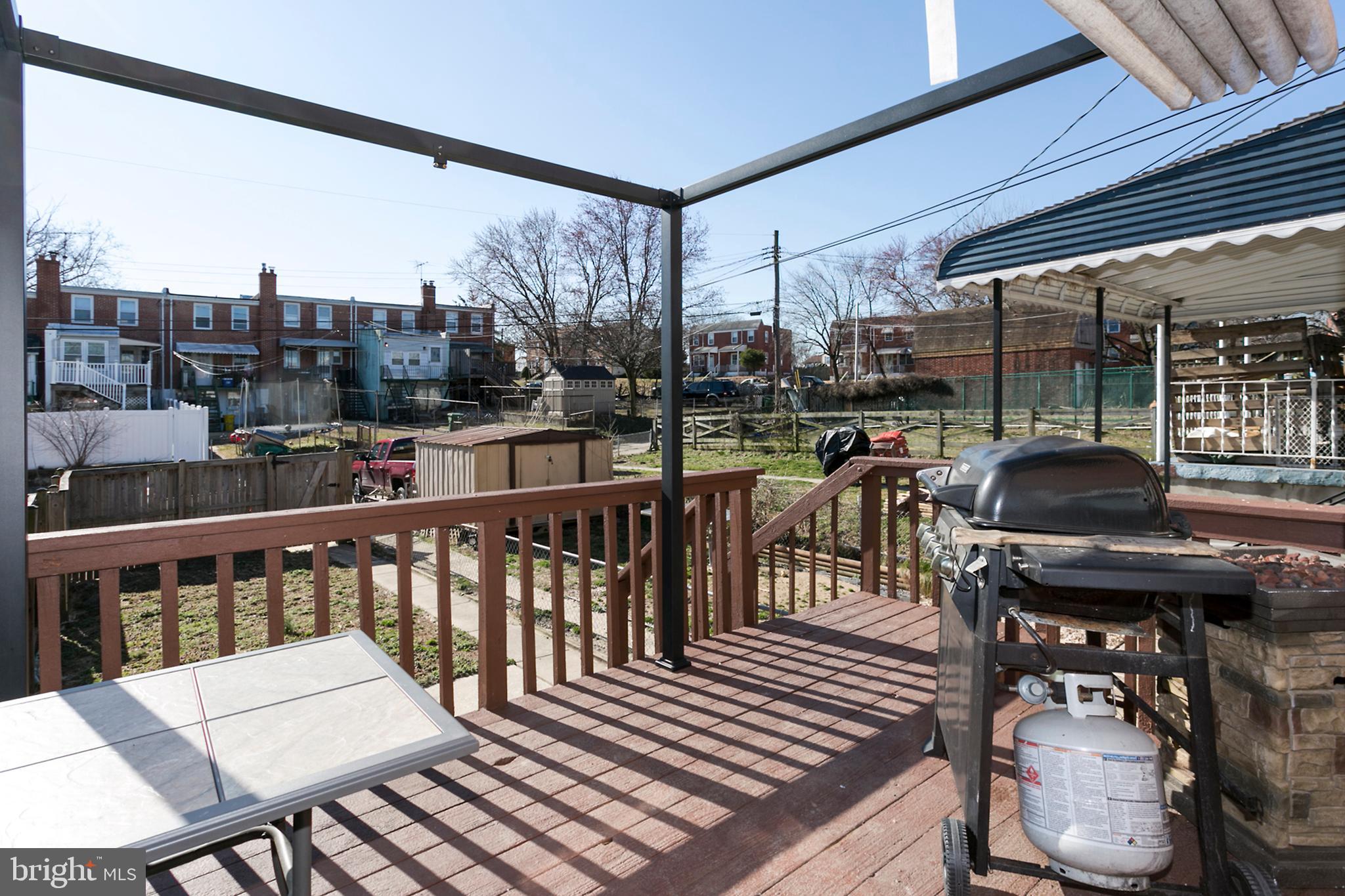 3727 Clarenell Road Baltimore, MD 21229 - Photo 21 of 22 View from kitchen door of your deck.