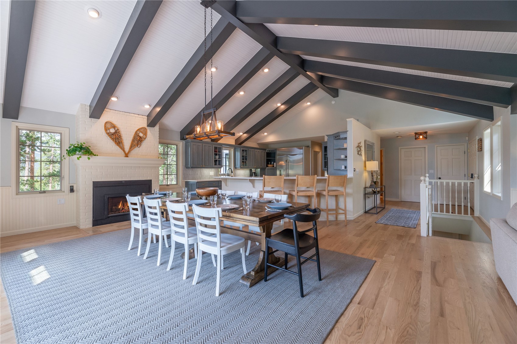48 Keystone Ranch Golf Service Road Keystone, CO 80435 - Photo 13 of 49 Beautiful white oak wood floors are found throughout the great room