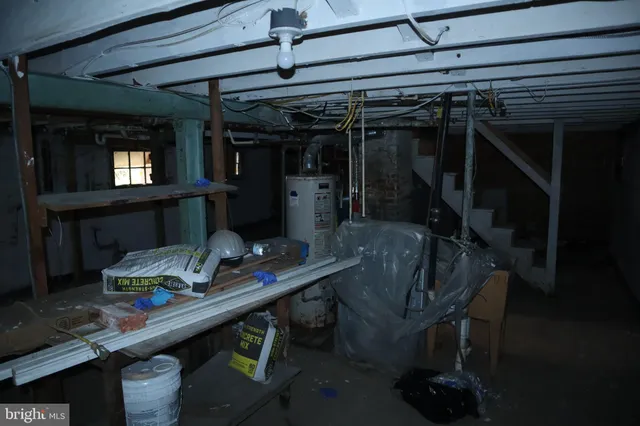 a room with furniture