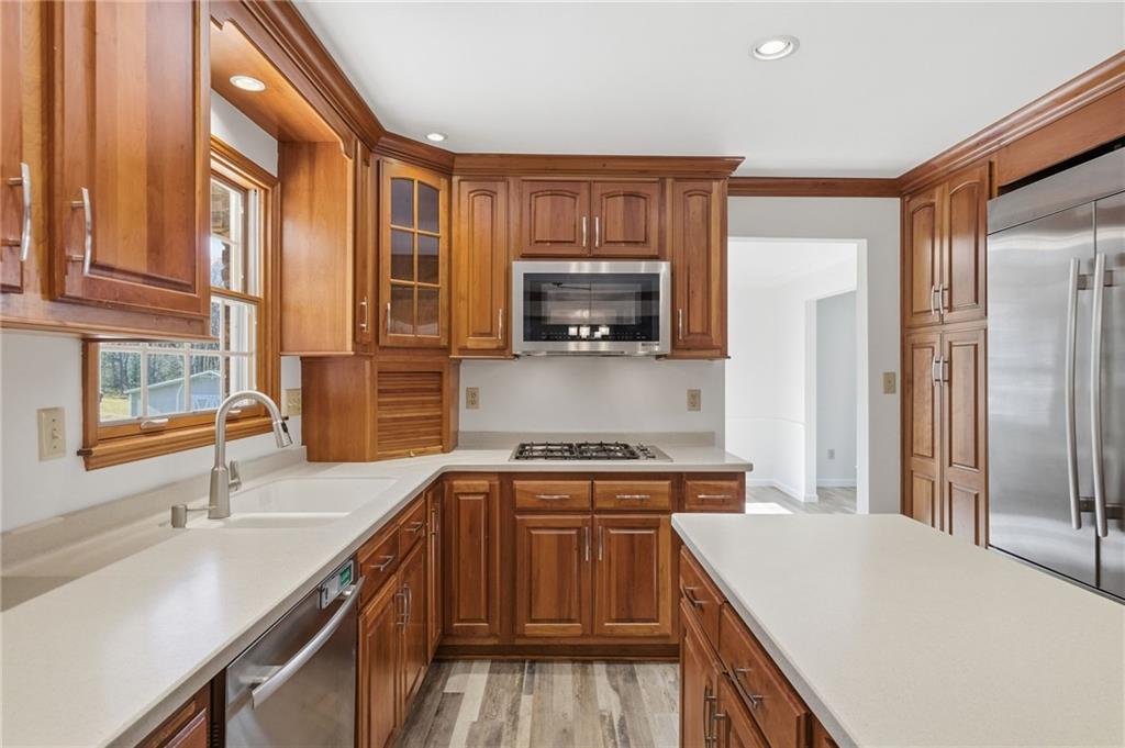 120 Timothy Road Gibsonia, PA 15044 - Photo 15 of 50 a kitchen with a sink stove top oven and refrigerator