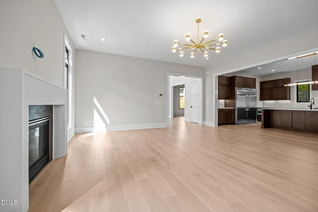 a bathroom with a shower and a toilet