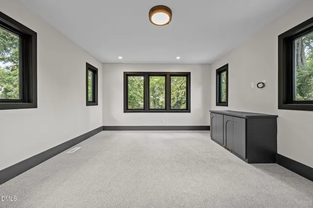 an aerial view of multiple houses