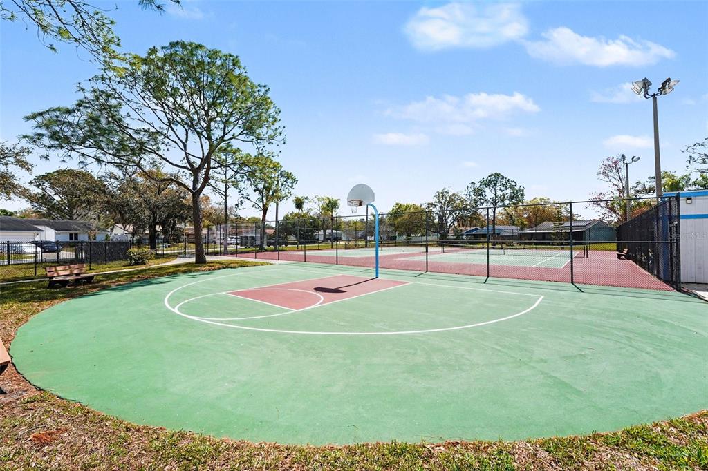 129 Camphor Circle, Unit F Oldsmar, FL 34677 - Photo 35 of 38 a view of a playground with basketball court