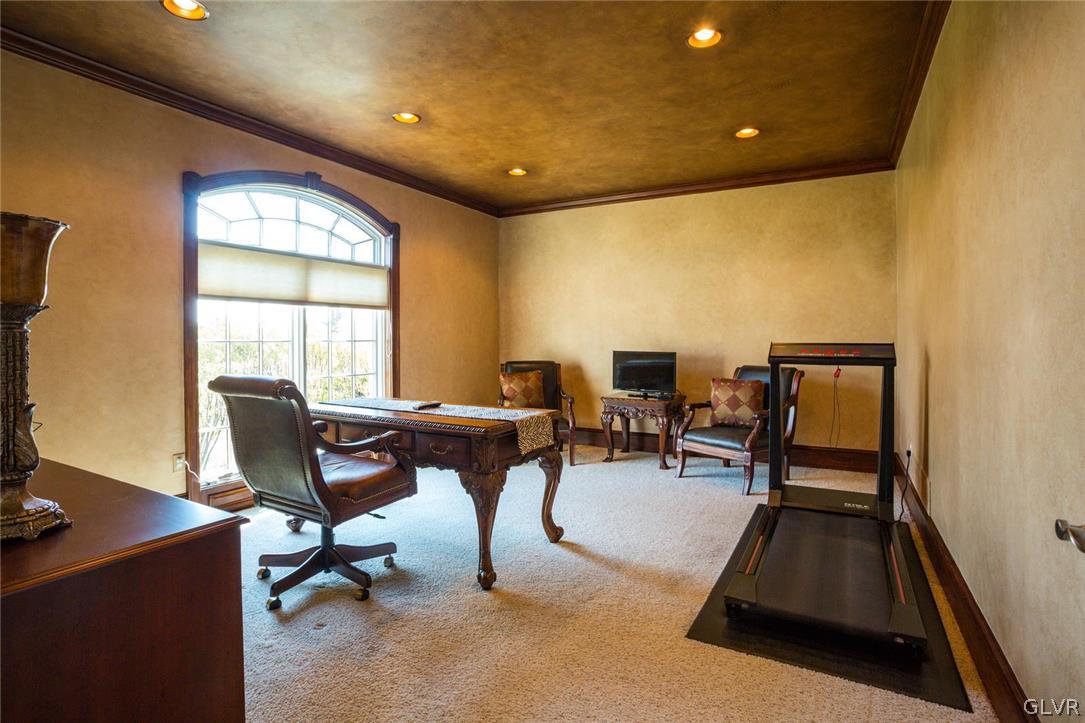 433 Little Creek Drive Nazareth, PA 18064 - Photo 8 of 44 a workspace with pool table and windows