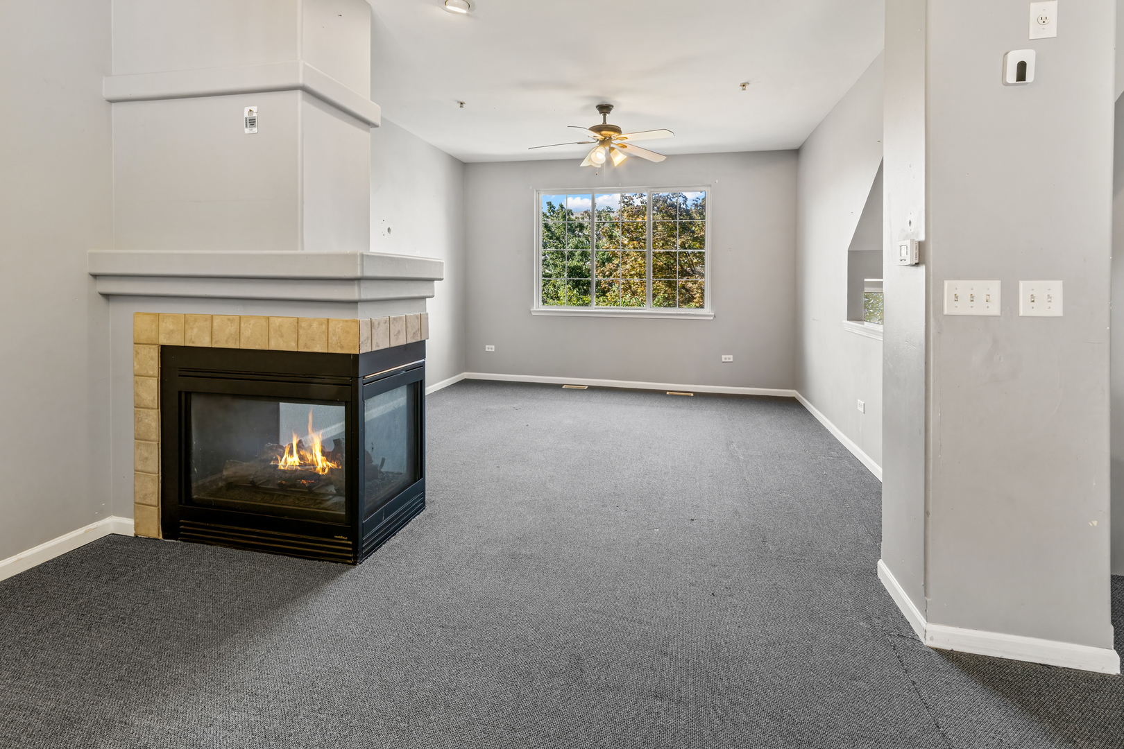 10233 Concord Lane, Unit C Bridgeview, IL 60455 - Photo 2 of 20 a view of an empty room with a fireplace