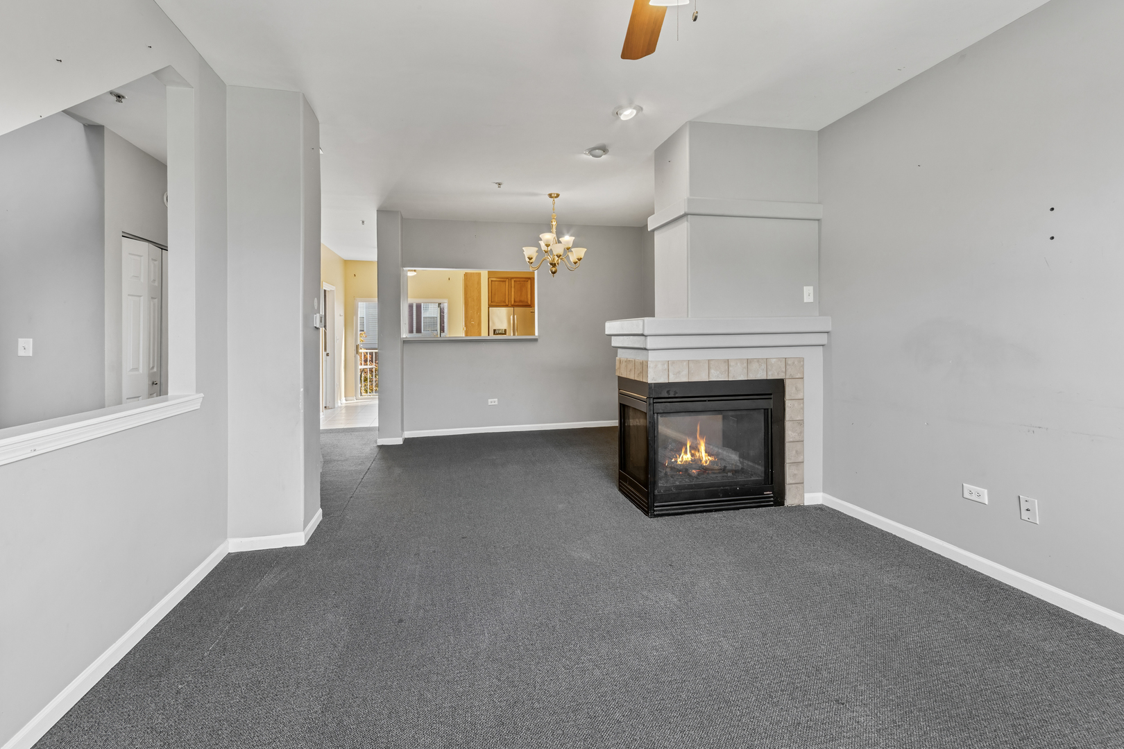 10233 Concord Lane, Unit C Bridgeview, IL 60455 - Photo 3 of 20 a view of a livingroom with a fireplace