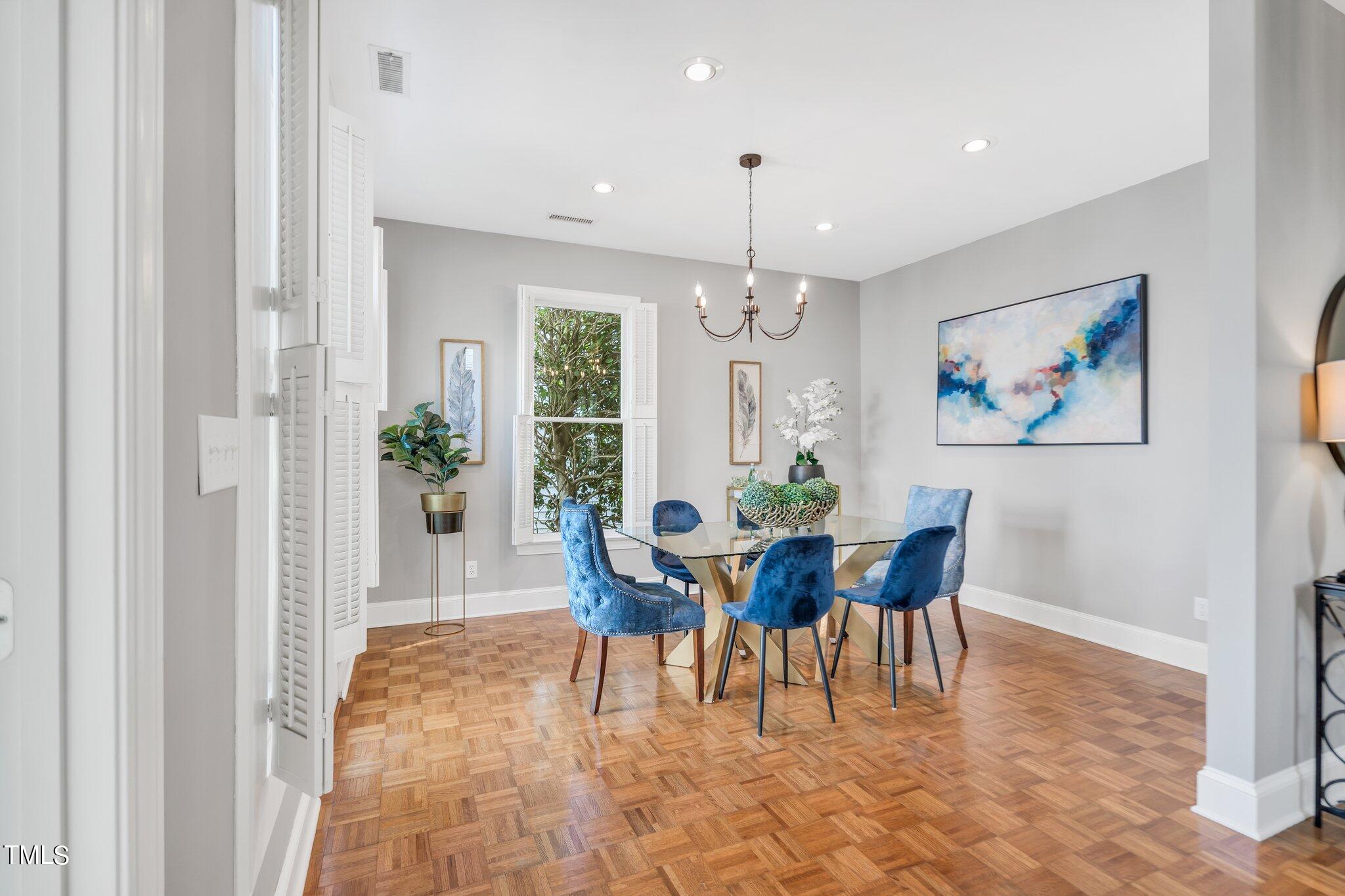 25 East Camden Pittsboro, NC 27312 - Photo 12 of 71 a view of a dining room with furniture window and wooden floor