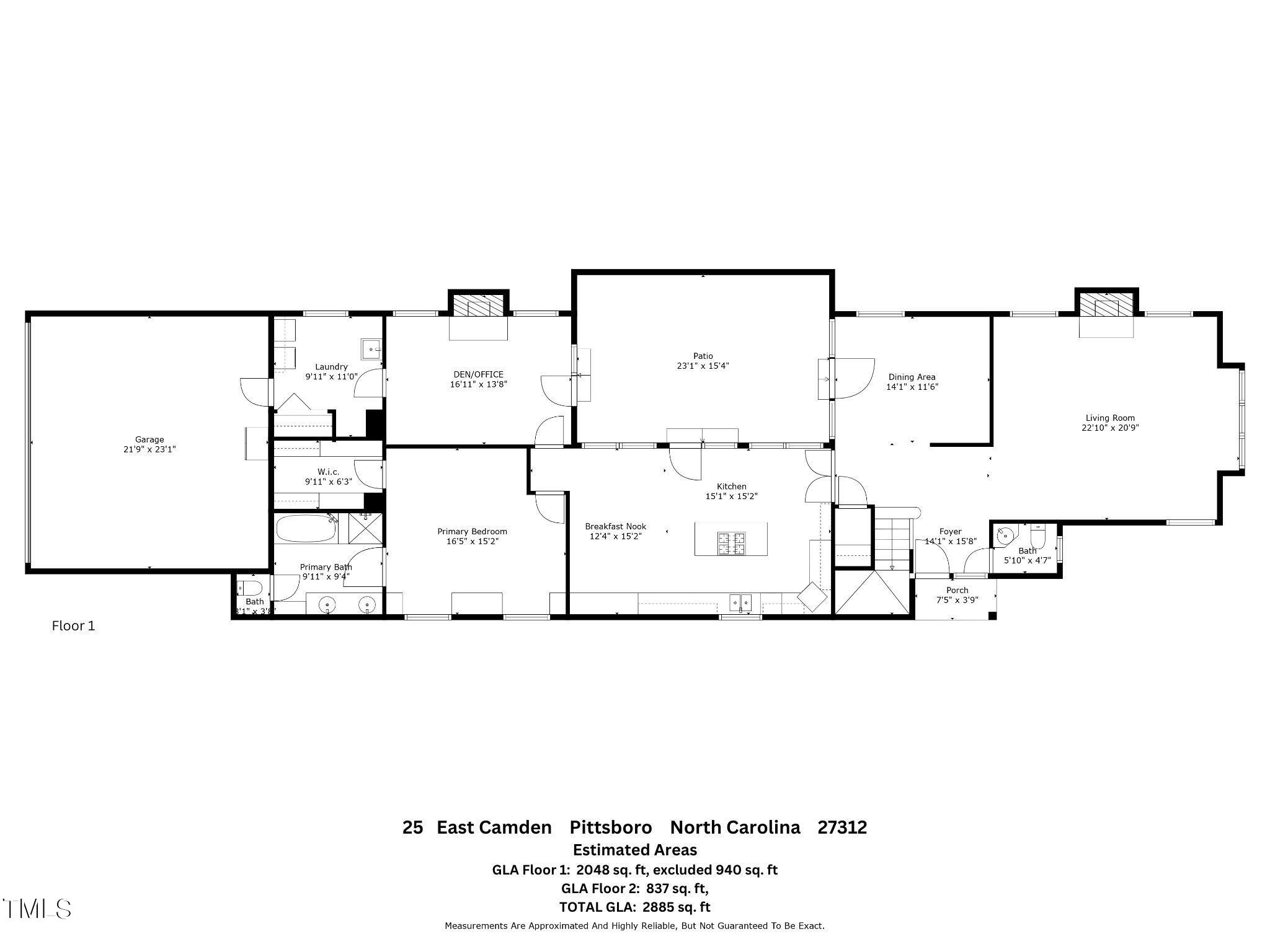 25 East Camden Pittsboro, NC 27312 - Photo 63 of 71 5-FP BW FL1 ECamden