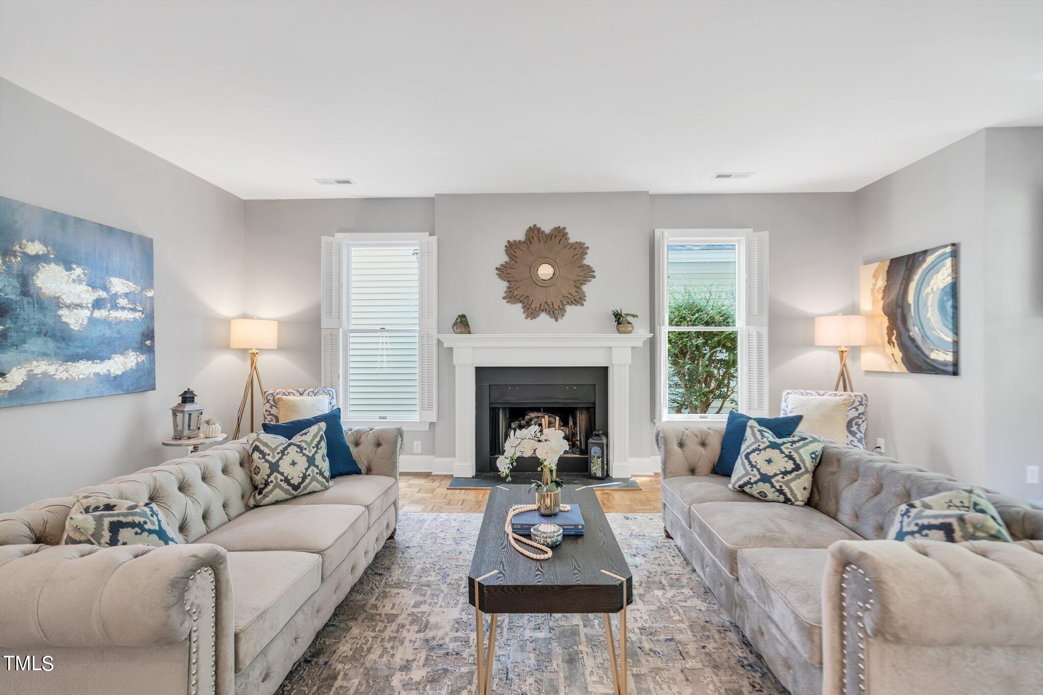 25 East Camden Pittsboro, NC 27312 - Photo 9 of 71 a living room with furniture and a fireplace