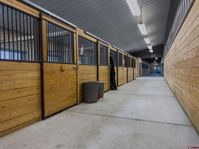 a view of a pathway of a building