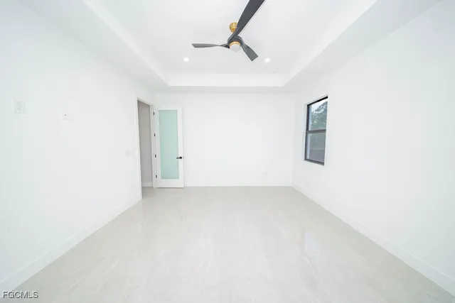 a view of an empty room