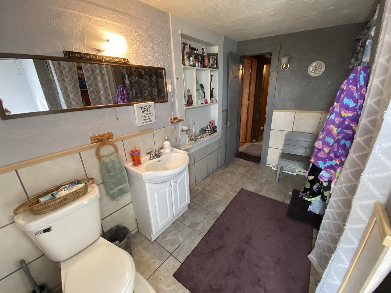 6510 Water Road Lanark, IL 61046 - Photo 31 of 38 a bathroom with a sink toilet and shower