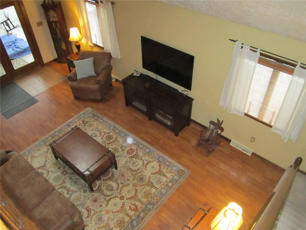 115 Hepler Road Sarver, PA 16055 - Photo 11 of 23 View from second floor balcony to open and spacious living room below.