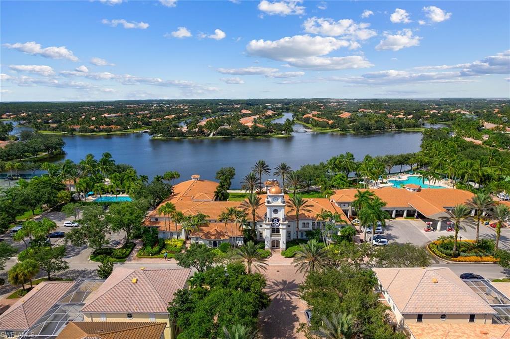 4907 Kingston Way Naples, FL 34119 - Photo 49 of 49 an aerial view of a houses with a lake view