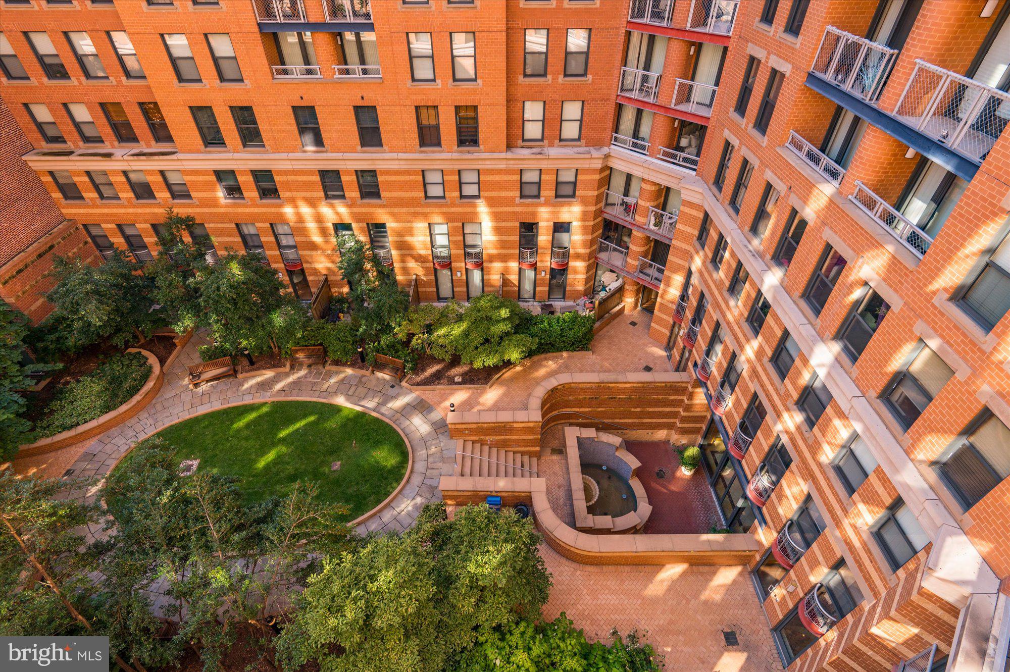 616 E Street Northwest, Unit 854 Washington, DC 20004 - Photo 11 of 87 Living Area Overlooks Large Internal Courtyard