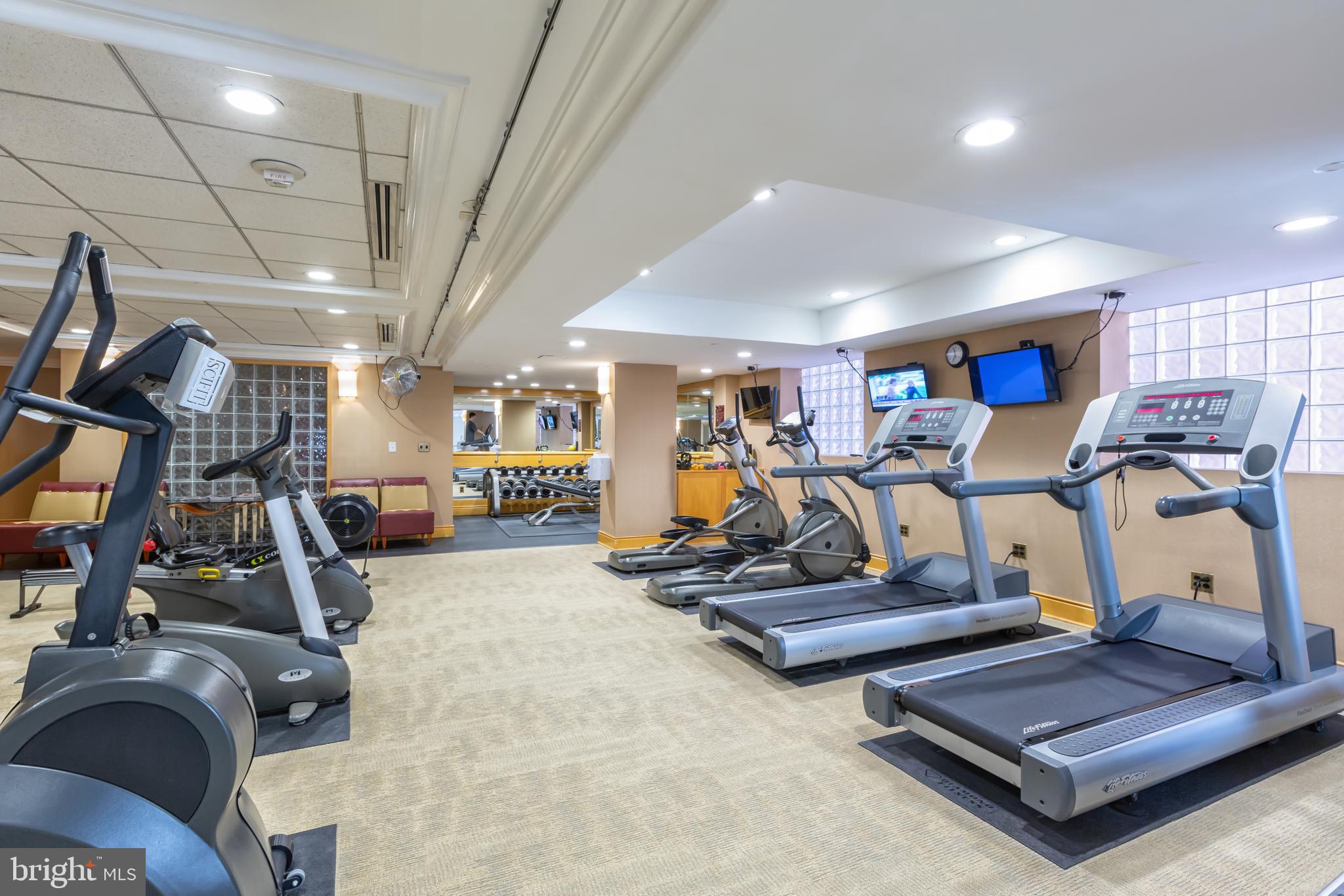 616 E Street Northwest, Unit 854 Washington, DC 20004 - Photo 41 of 87 24hr Gym with Machines, TVs, Weights, Yoga Room