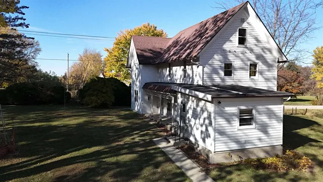 a view of a house with a door