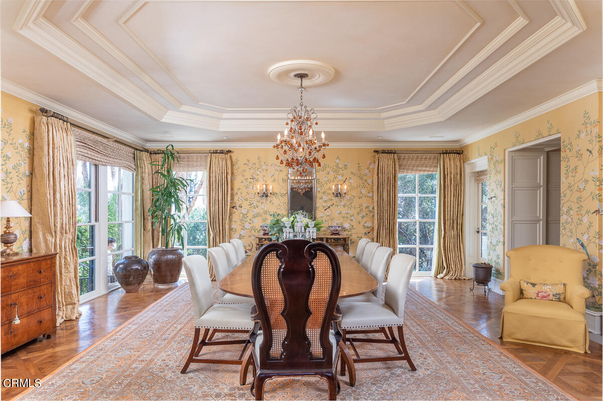 100 Los Altos Drive Pasadena, CA 91105 - Photo 14 of 72 a view of a dining room with furniture window and outside view