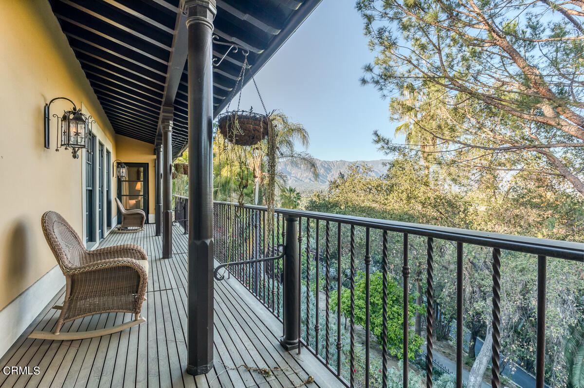 100 Los Altos Drive Pasadena, CA 91105 - Photo 52 of 72 a view of balcony with furniture