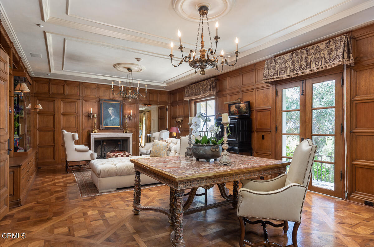 100 Los Altos Drive Pasadena, CA 91105 - Photo 6 of 72 a view of a dining room with furniture window and wooden floor