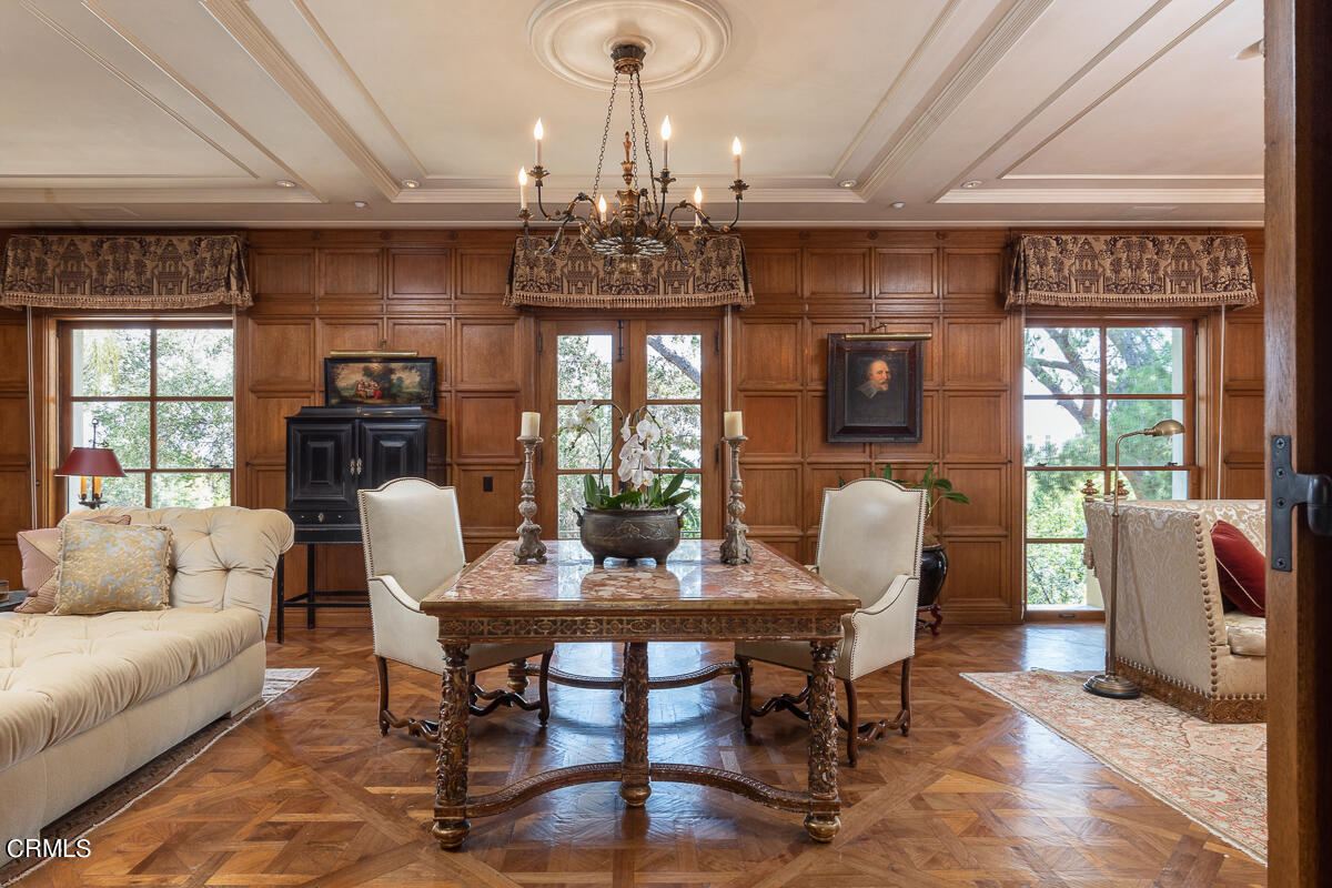100 Los Altos Drive Pasadena, CA 91105 - Photo 9 of 72 a view of a dining room with furniture window and outside view
