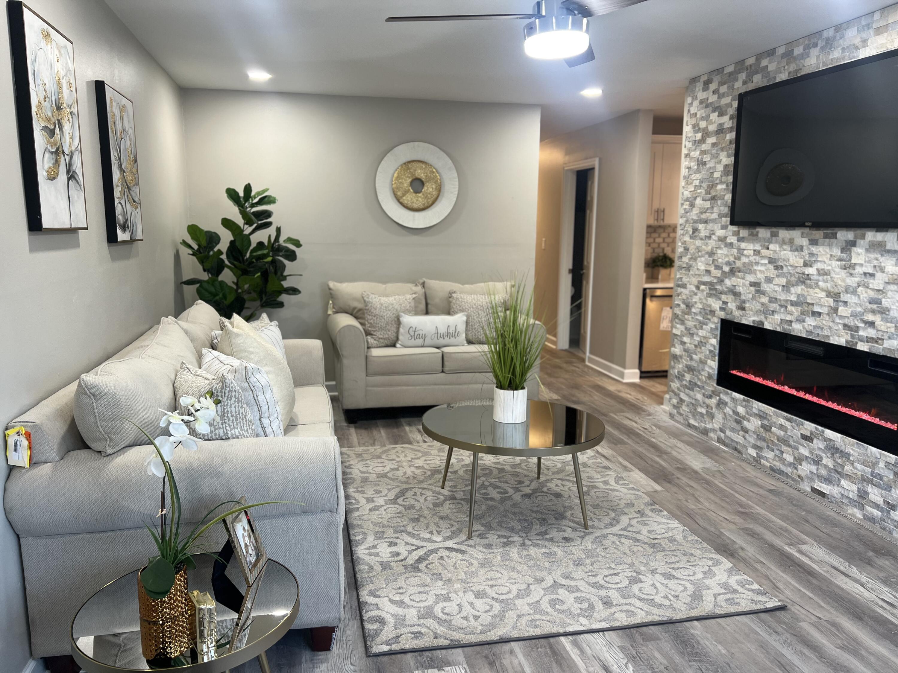 6335 North 102nd Street Milwaukee, WI 53225 - Photo 1 of 1 LIVING ROOM W/FIREPLACE