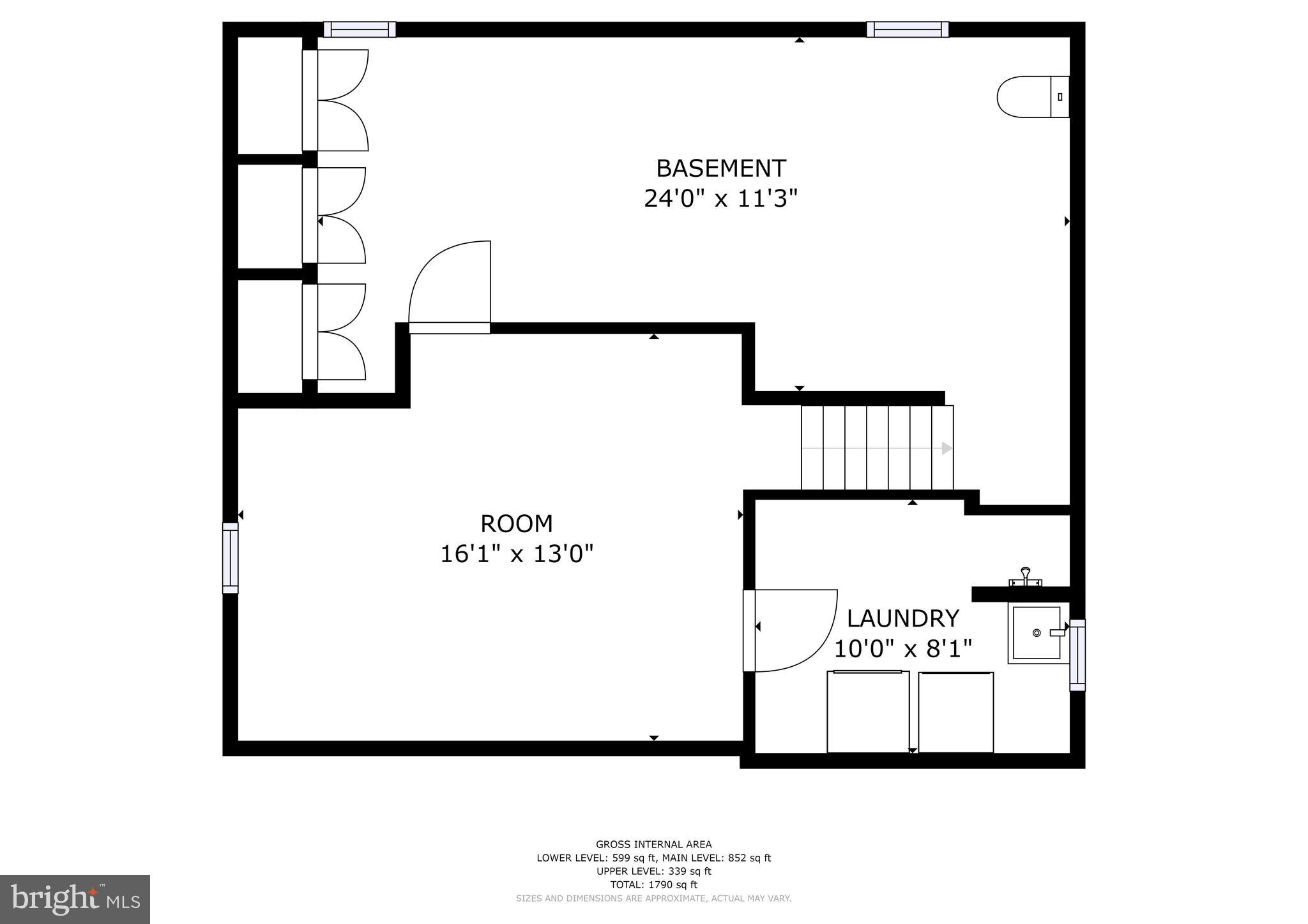 2616 Linwood Road Baltimore, MD 21234 - Photo 22 of 23 Lower Level Floor Plan