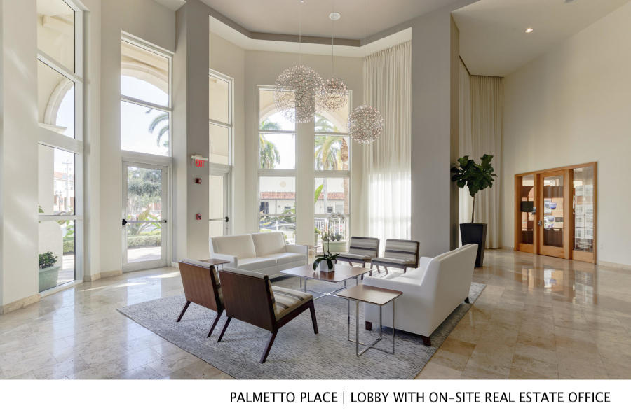 99 Southeast Mizner Boulevard, Unit PH41 Boca Raton, FL 33432 - Photo 1 of 5 Palmetto Realty - lobby and office