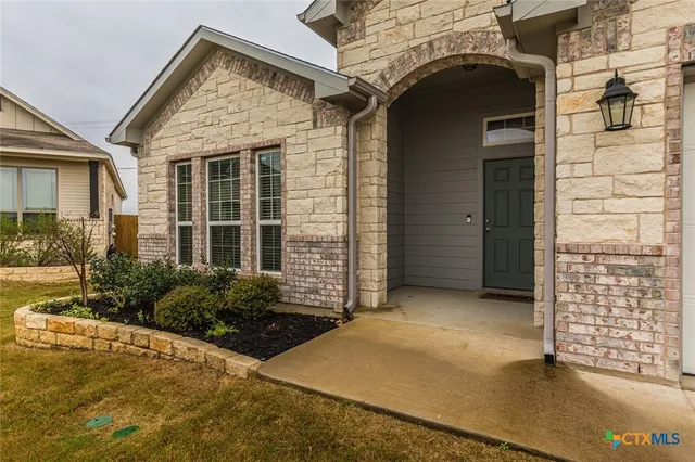 a view of backyard of the house