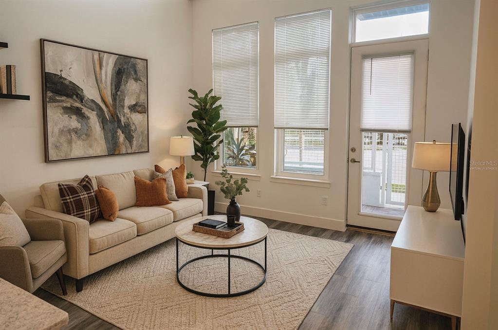 1659 2nd Street Sarasota, FL 34236 - Photo 3 of 24 a living room with furniture fireplace and wooden floor