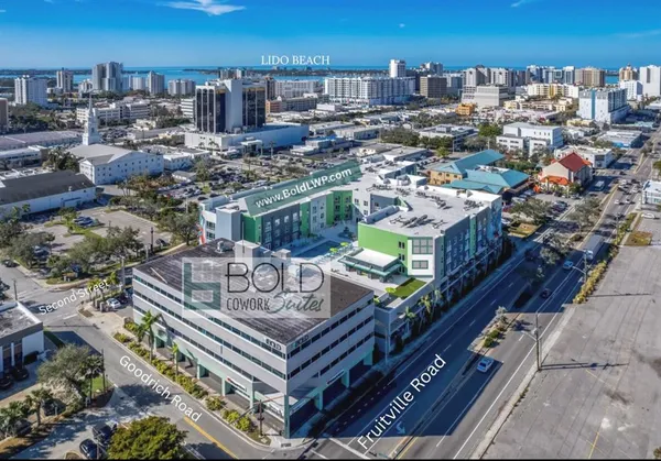 a view of a room with windows