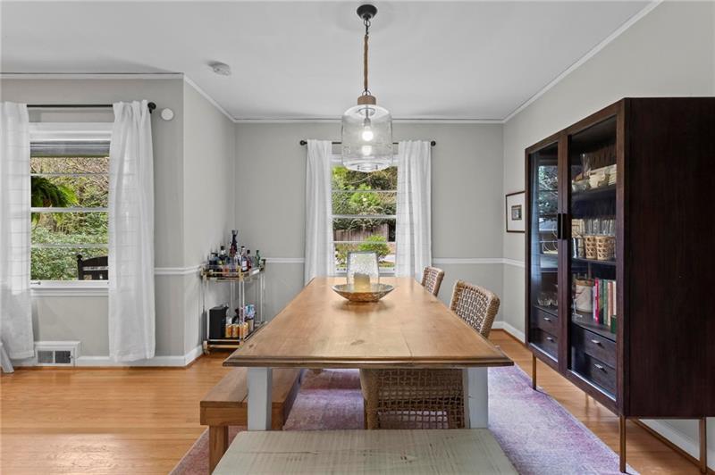 2333 Ferndale Drive Decatur, GA 30030 - Photo 11 of 30 a view of a dining room with furniture window and wooden floor