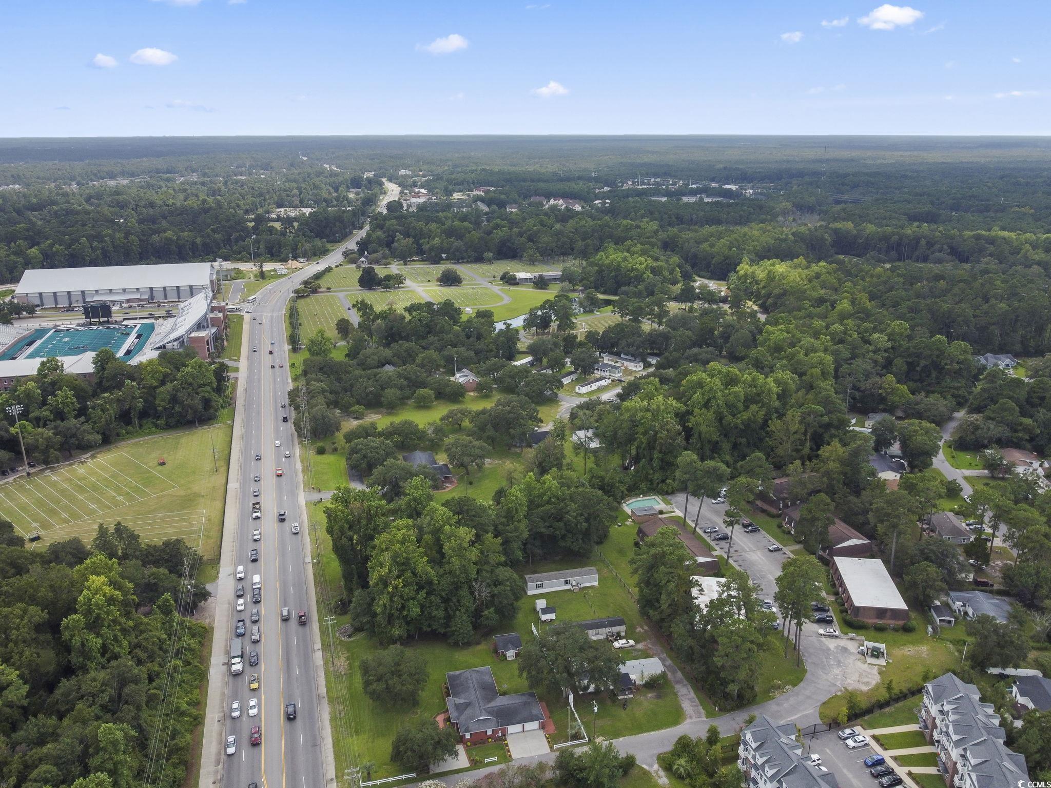 615 Carter Lane, Unit A1 Conway, SC 29526 - Photo 12 of 31 Aerial view of property and surrounding area with a major roadway
