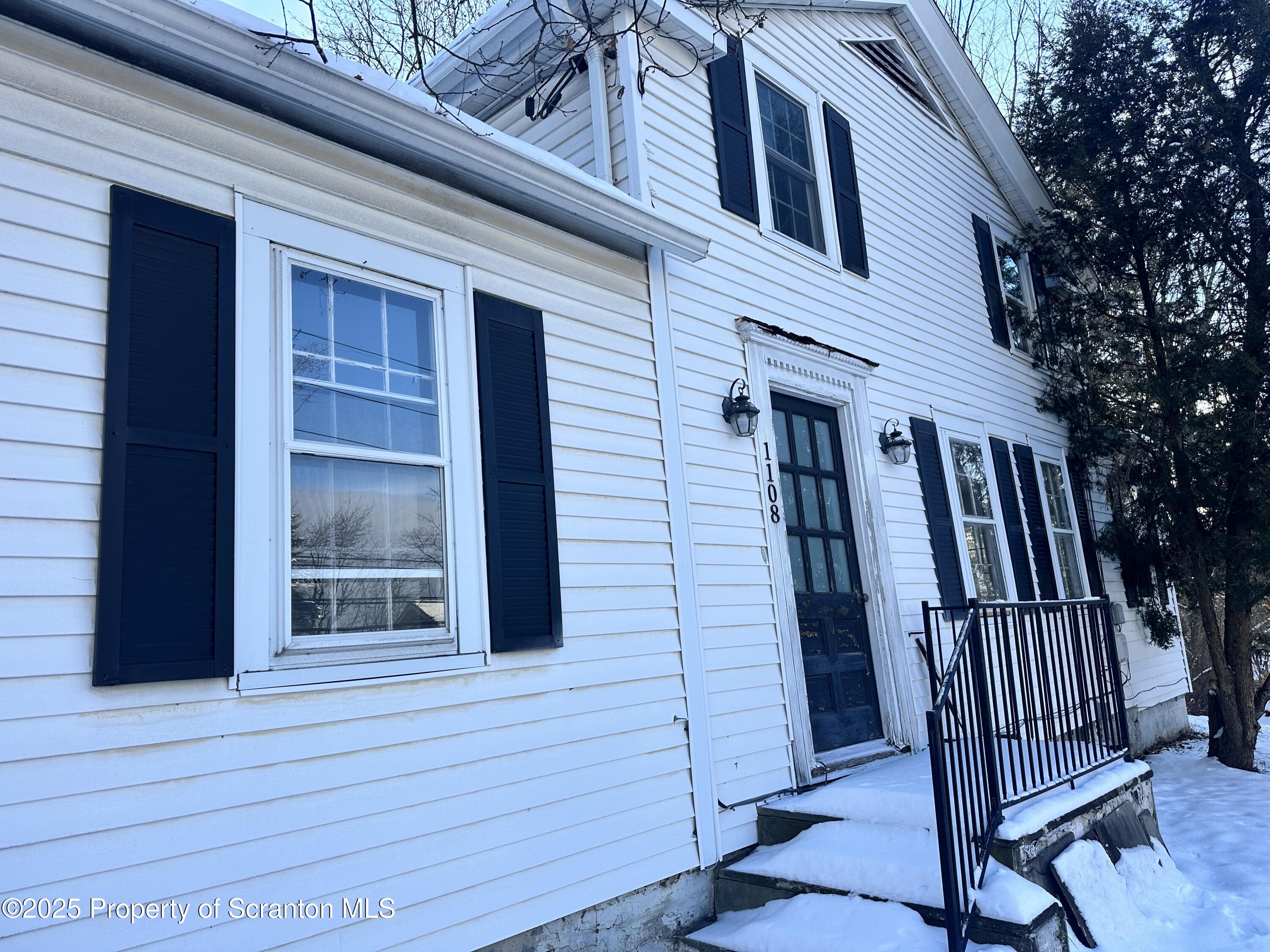 a view of front door of house