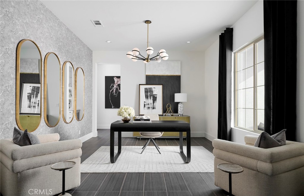 12828 Yountville Court Riverside, CA 92503 - Photo 7 of 11 a living room with furniture chandelier and a large window