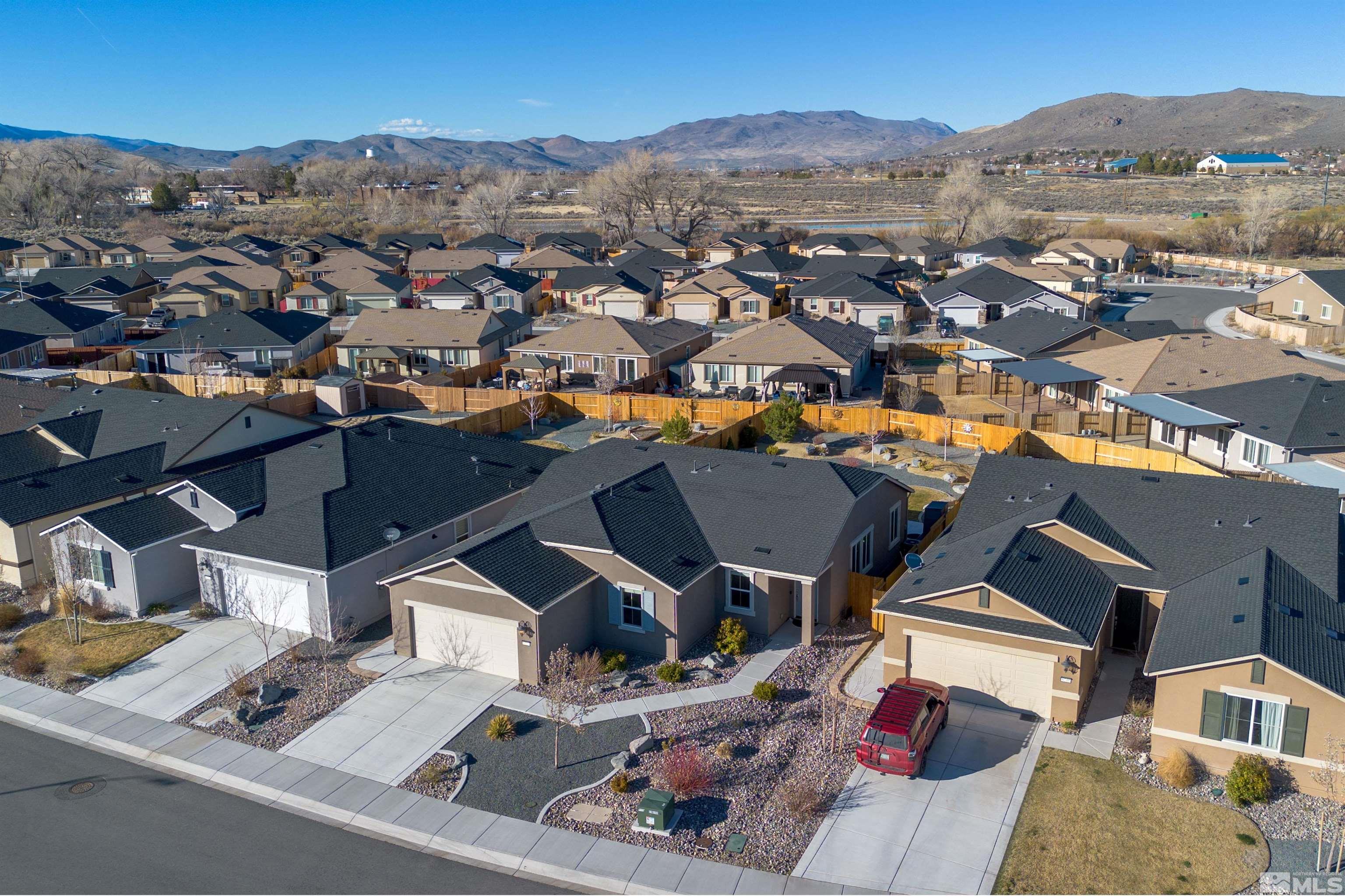 6713 Eagle Peak Drive Carson City, NV 89701 - Photo 39 of 40 an aerial view of residential houses with outdoor space