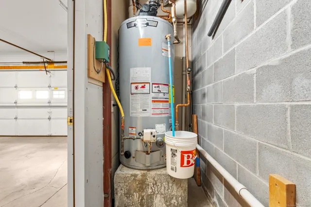 a view of storage and utility room