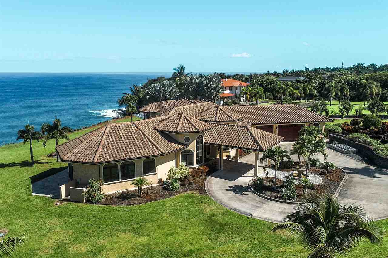 80 Hale Pili Way Haiku, HI 96708 - Photo 7 of 30 an aerial view of a house with garden space and ocean view