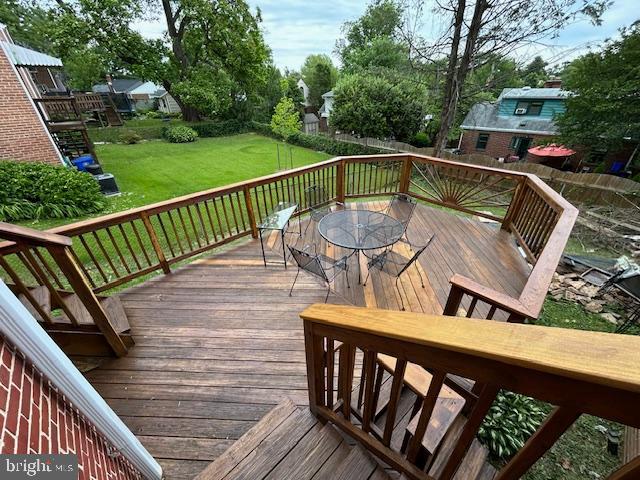 9923 Grayson Avenue Silver Spring, MD 20901 - Photo 12 of 24 a view of balcony with deck and outdoor seating