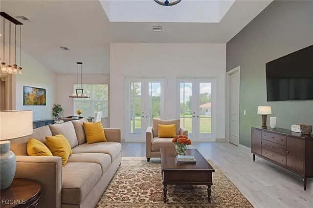 a view of an empty room