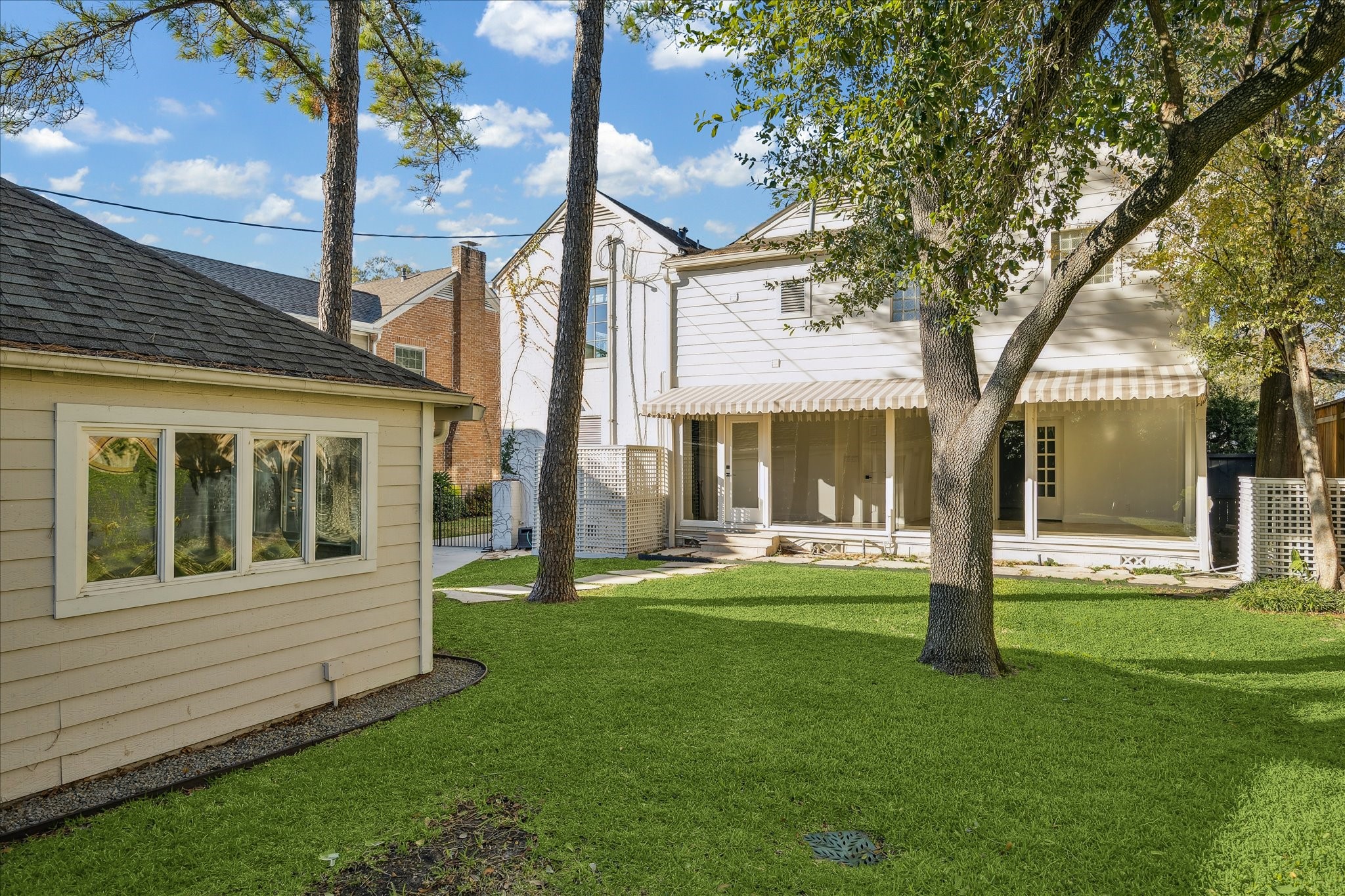 3049 Locke Lane Houston, TX 77019 - Photo 28 of 30 This backyard space allows enough room for endless possibilities, making this the perfect spot to create endless memories. Bring the entertainment outdoors all year round.