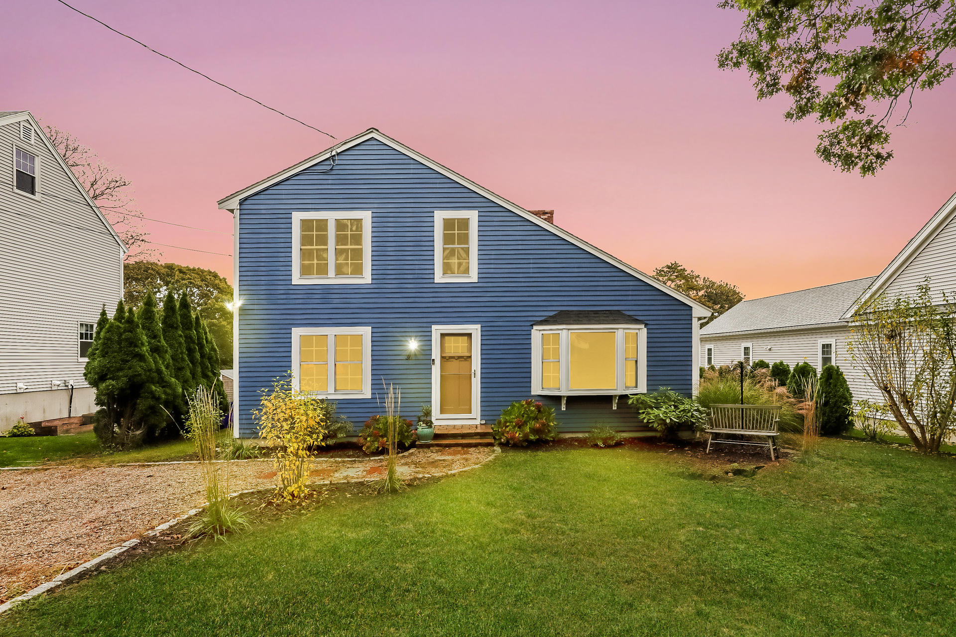 36 Carver Road Sagamore Beach, MA 02562 - Photo 3 of 44 001-photo-twilight-front-view-8716028