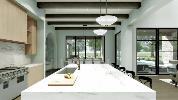 a very nice looking room with a large window