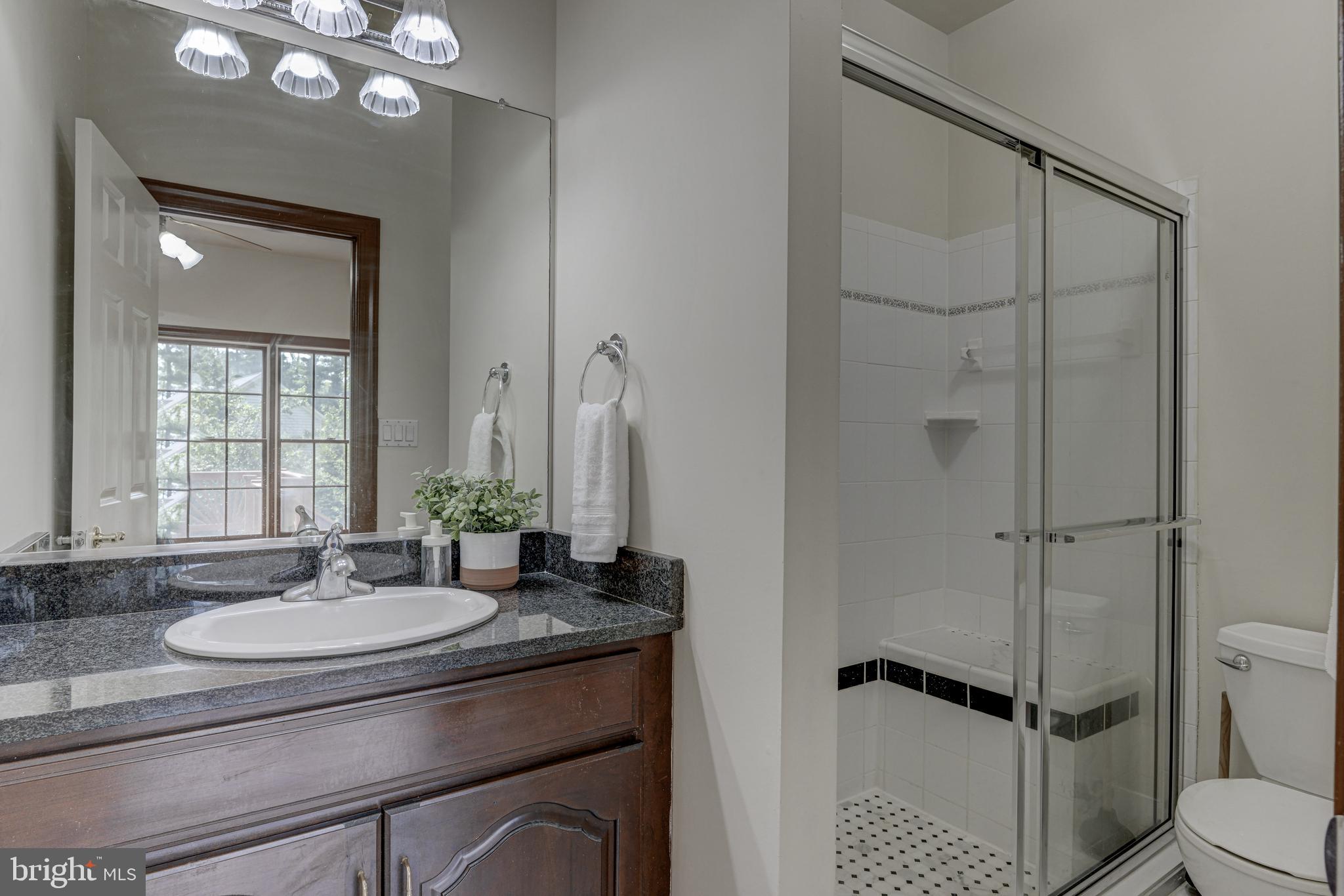 2172 Misty Meadow Road Finksburg, MD 21048 - Photo 55 of 118 Full bath 1 with granite counters, stall shower.