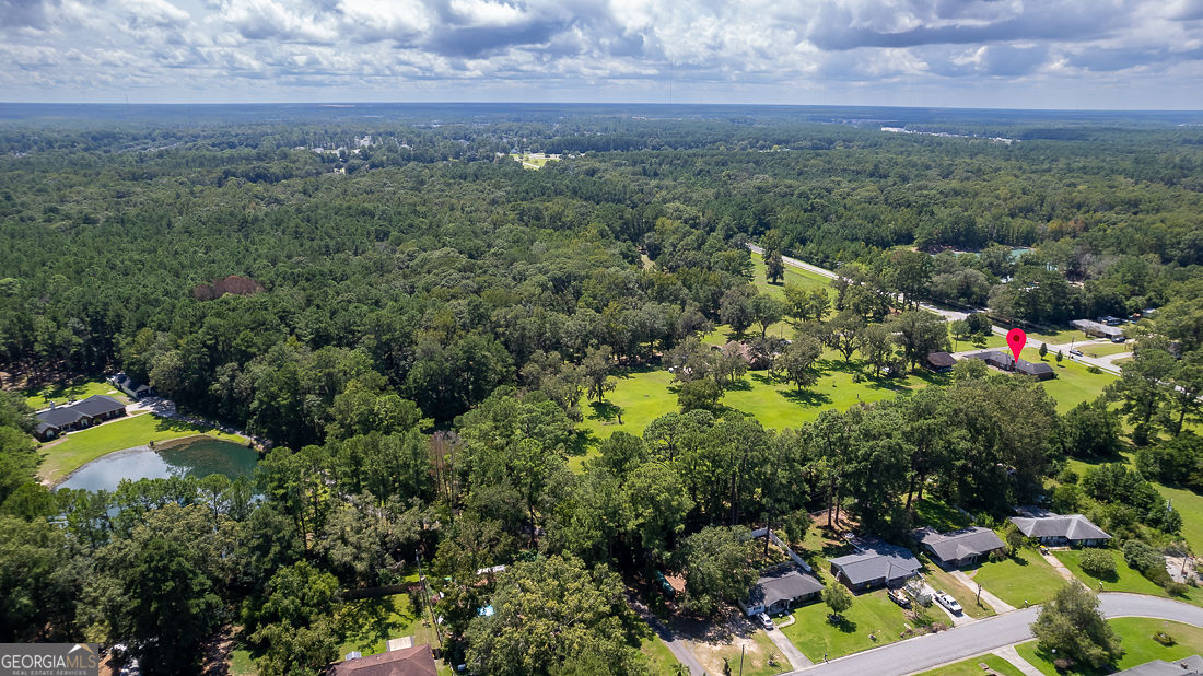 1324 South Rogers Street Pooler, GA 31322 - Photo 5 of 10 an aerial view of residential house with outdoor space and trees all around