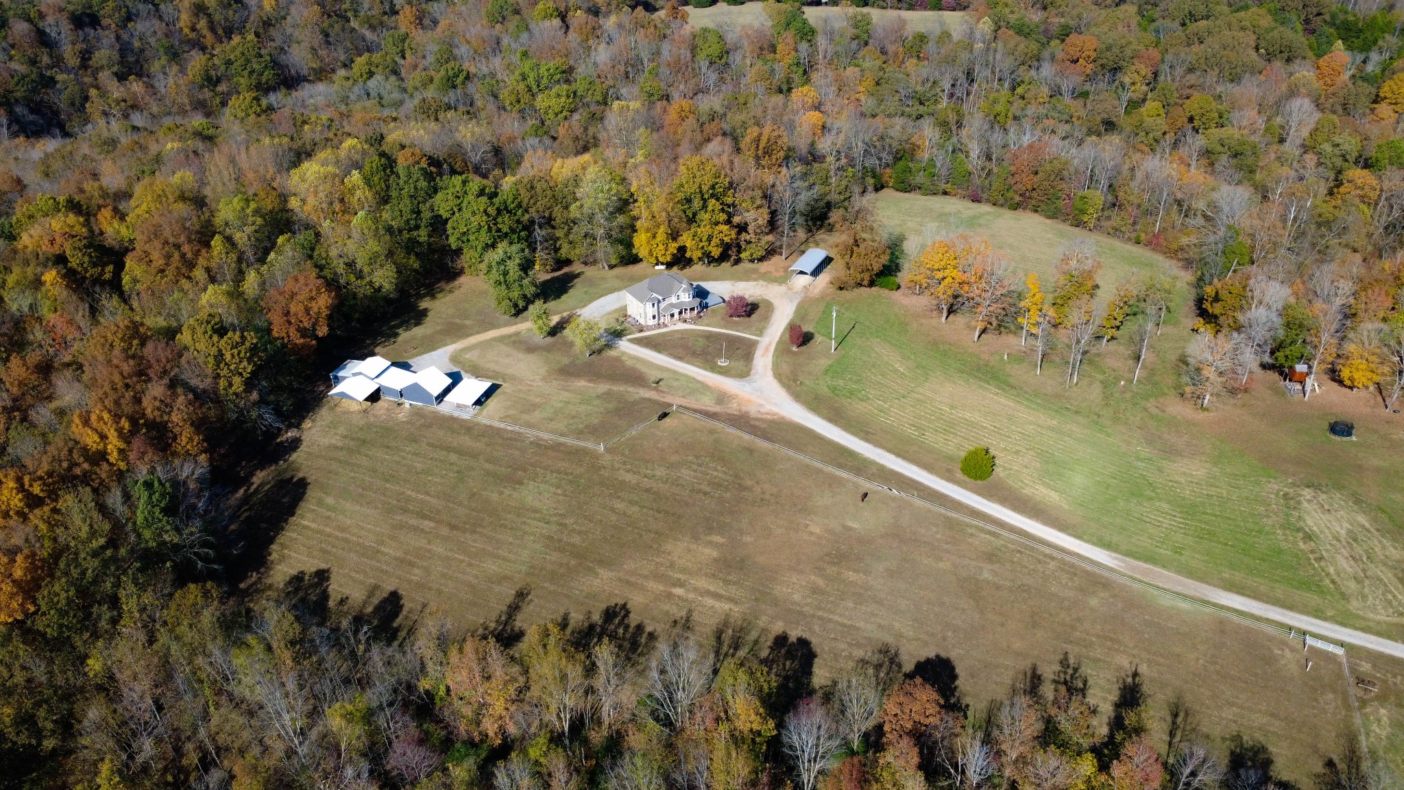 2753 Jarrell Ridge Road Clarksville, TN 37043 - Photo 66 of 80 an aerial view of a house with a yard